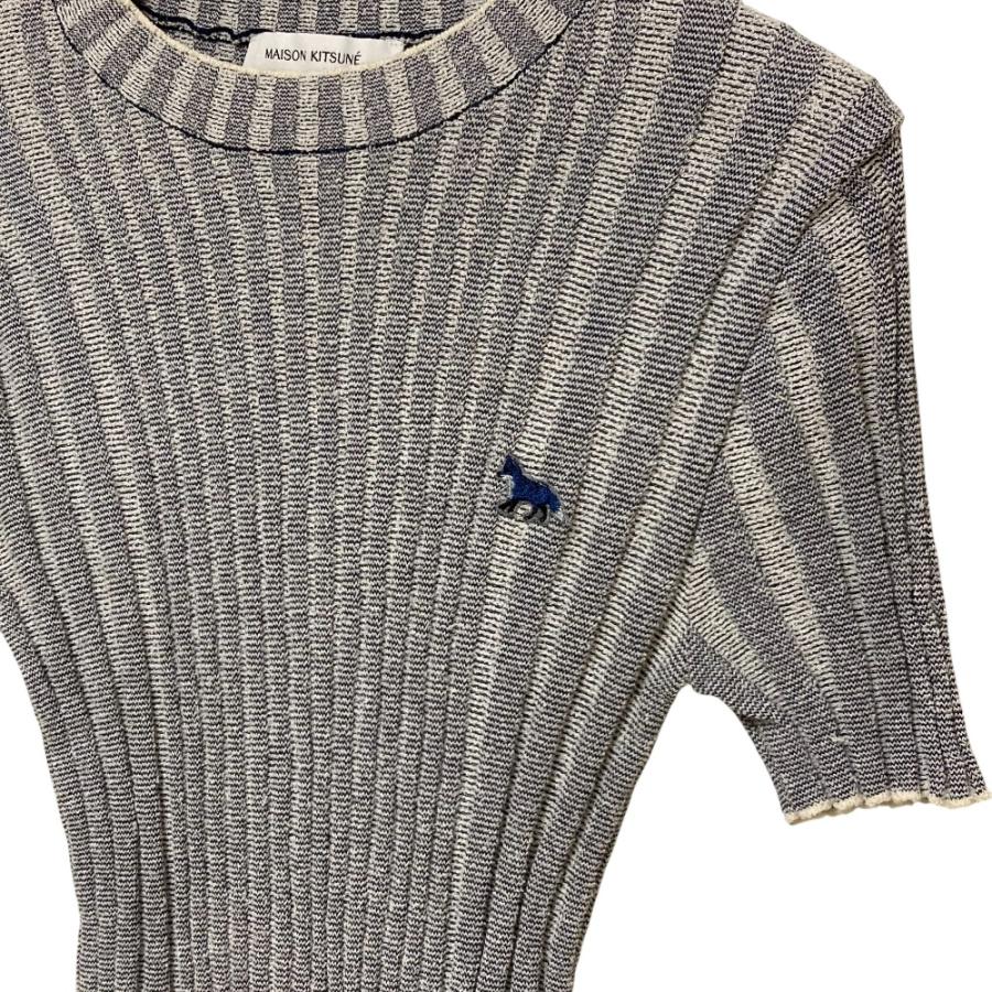 MAISON KITSUNE（メゾン キツネ） 美品 リブニット カットソー S 