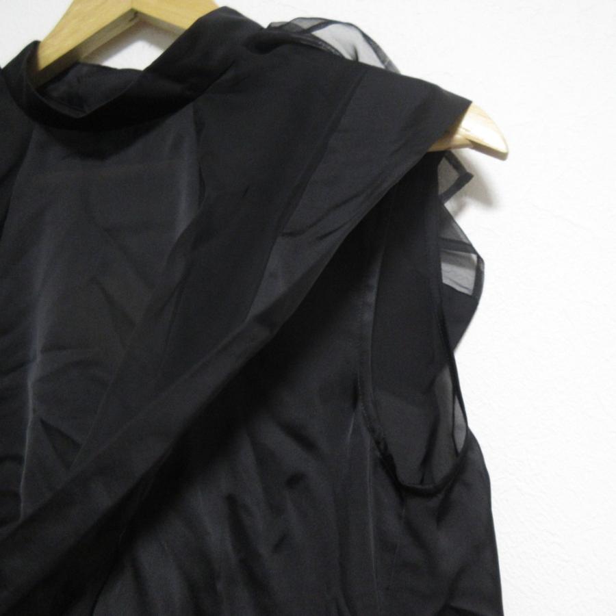 sacai ブラウス　テントシルエット　ネイビー　黒　サイズ2 サカイ サカイ/シャツブラウス/黒/サイズ：2の買取実績【ブランディア】