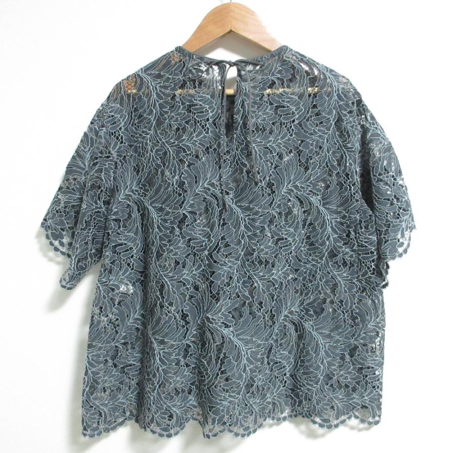 DRAWER（ドゥロワー） 美品 レースショートスリーブブラウス シャツ 