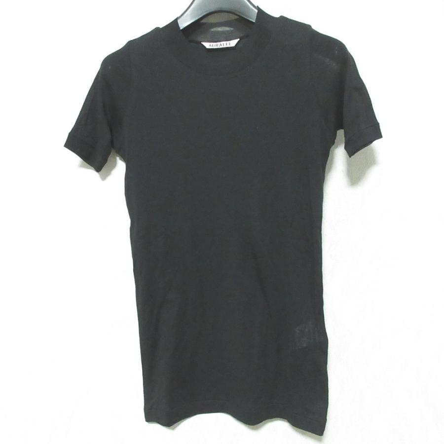 AURALEE（オーラリー） 美品 スーパー ハイゲージ シアー リブ Tシャツ