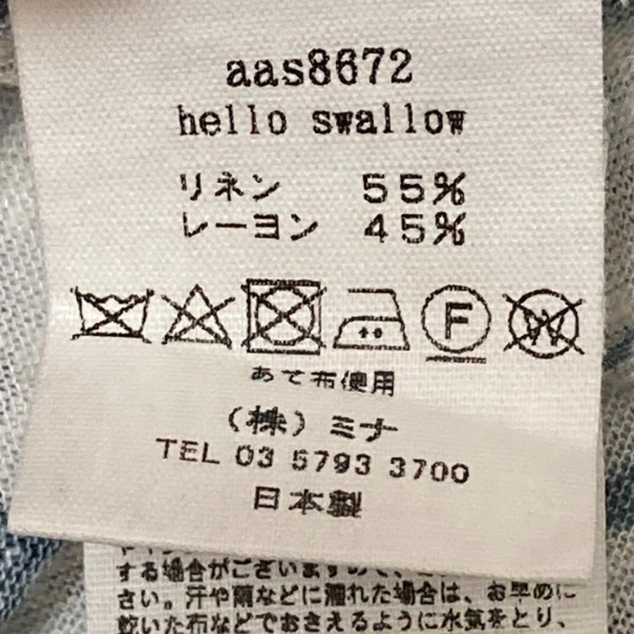 mina perhonen（ミナペルホネン） 美品 hello swallow リネン ロング