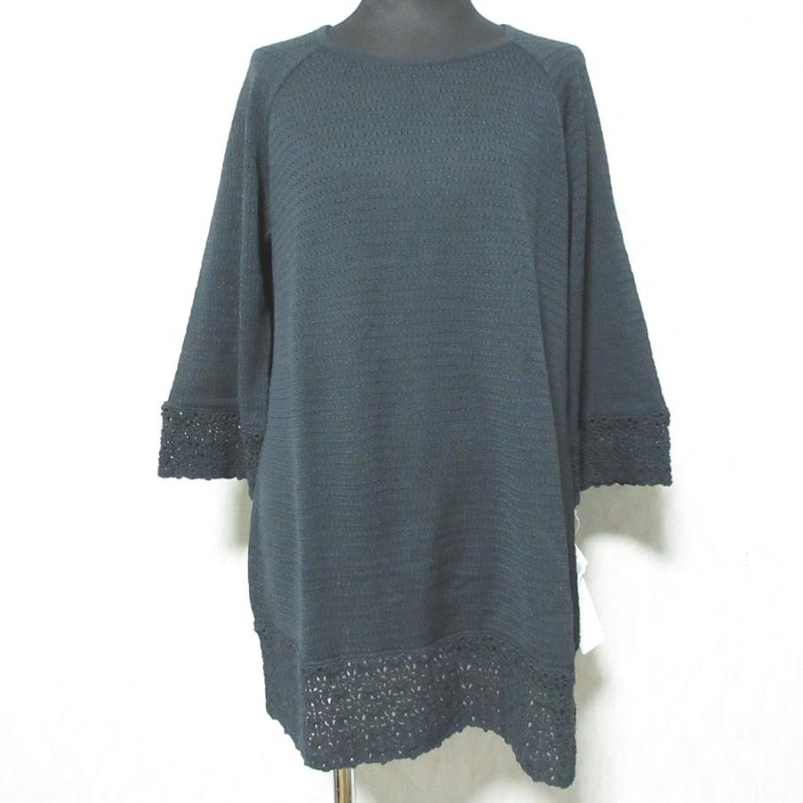 Leilian（レリアン） 未使用 ハーフスリーブ サマーニット カットソー