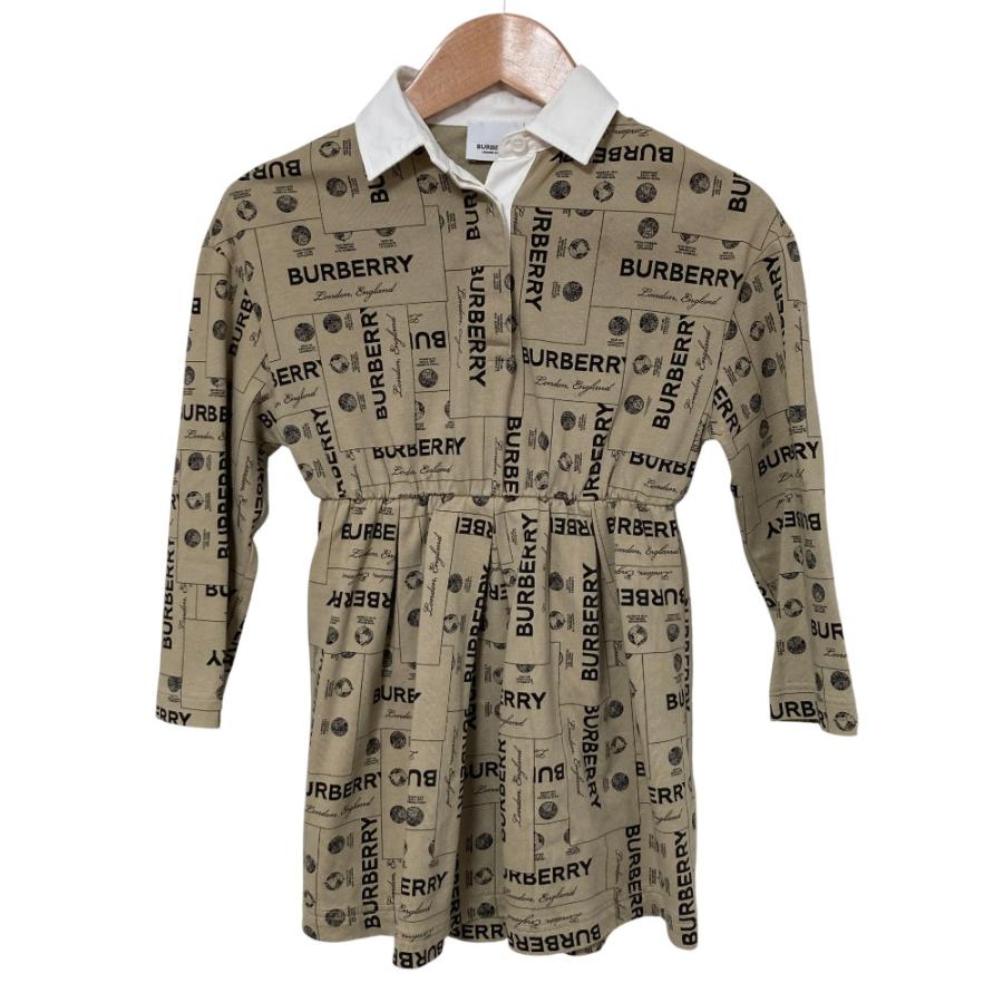 BURBERRY キッズ ロゴ ワンピース BURBERRY（バーバリー） 良品 ロゴ シャツ ドレス ワンピース キッズ