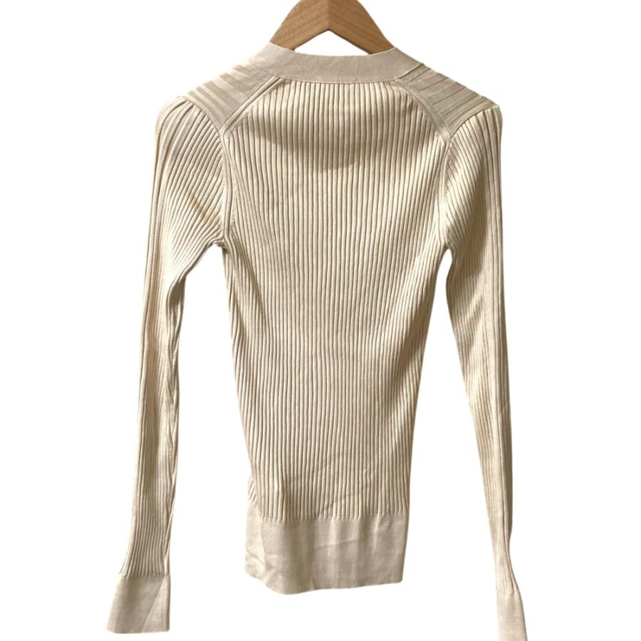 CRUCIANI（クルチアーニ） 美品 シルクリブニット Vネックカーディガン