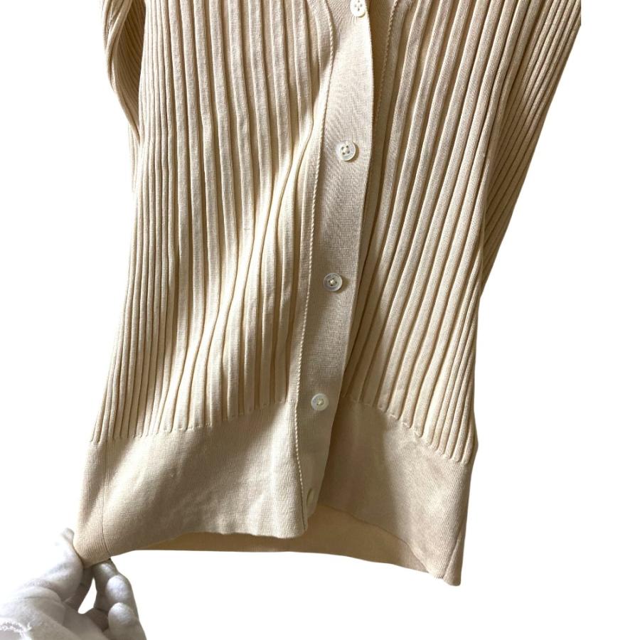 CRUCIANI（クルチアーニ） 美品 シルクリブニット Vネックカーディガン