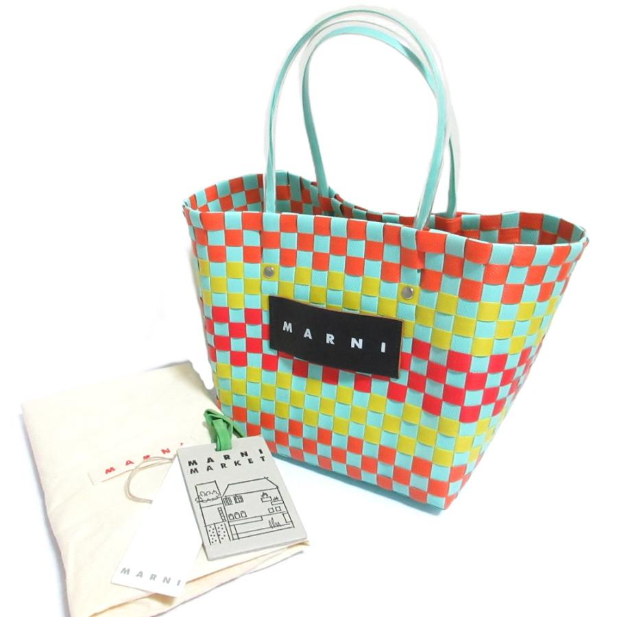 MARNI（マルニ） 美品 フラワーカフェ ピクニックバッグ ハンドバッグ