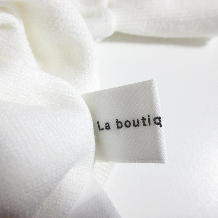 良品 25SS La boutique BonBon ラブティックボンボン スパンコールラッフルオフショルニット LBZ1051205A0010 F ホワイト レディース 古着 中古 USED La boutique Bonbon（ラブティックボンボン） 良品 25SS La boutique