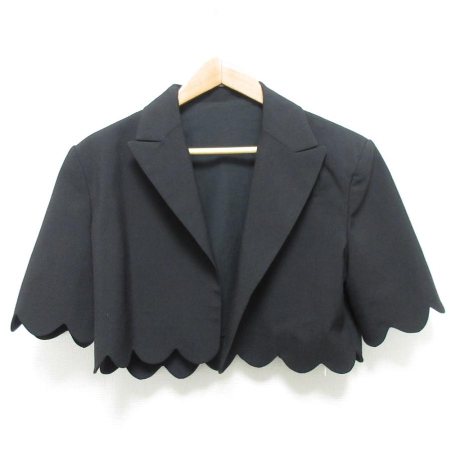 新品同様 cygne シーニュ スカラップジャケット ショート丈 サイズF