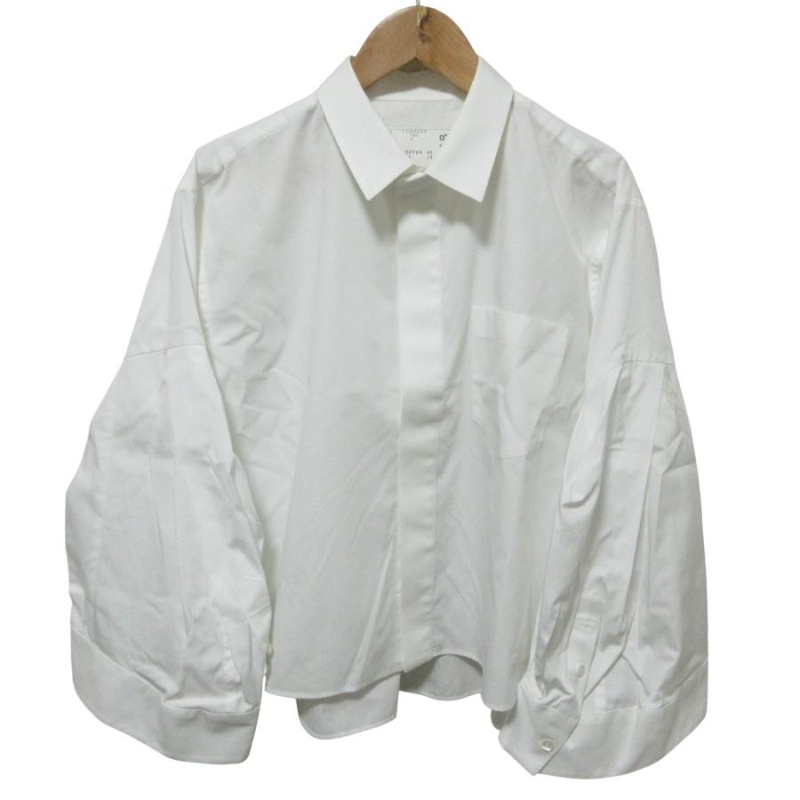 sacai（サカイ） 美品 24AW sacai チェストポケット クロップシャツ