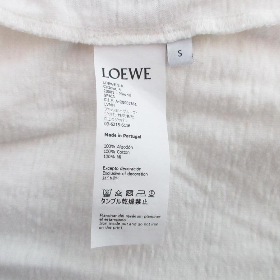 LOEWE ウォーターカラープリントTシャツ オフホワイト S LOEWE（ロエベ） 良品 ウォーター カラー プリント Tシャツ H6299982PC