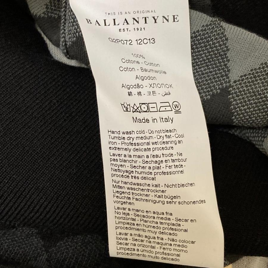 美品 BALLANTYNE バランタイン アーガイル柄 Vネック コットン