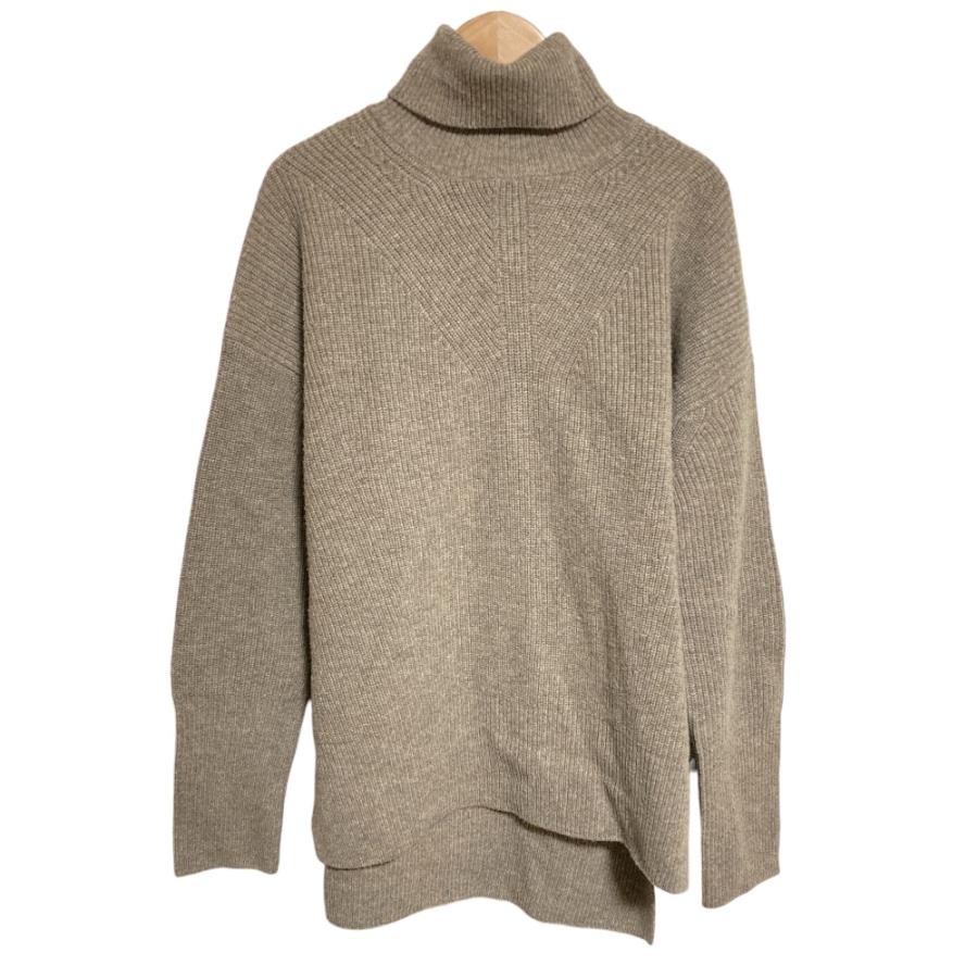 良品 Theory luxe セオリーリュクス カシミヤブレンド タートルネックニットセーター 38 ブラウンベージュ レディース 古着 中古 USED theory luxe（セオリーリュクス） 良品 カシミヤブレンド