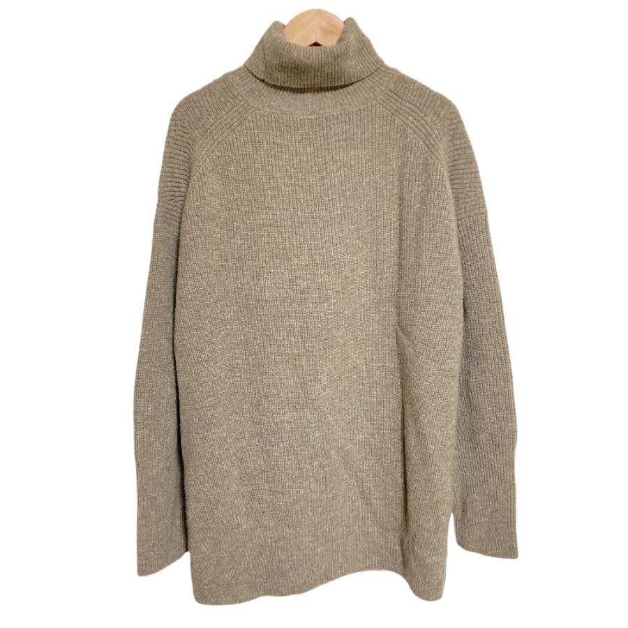 良品 theory luxe セオリーリュクス カシミヤ クルーネック ニットセーター サイズ38 ベージュブラウン レディース 古着 中古 USED Theory luxe - 良品 theory luxe セオリーリュクス カシミヤ クルー