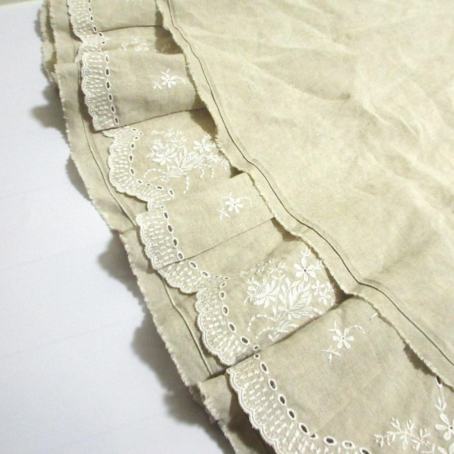 FOXEY（フォクシー） 美品 リネン ノースリーブワンピース 38365