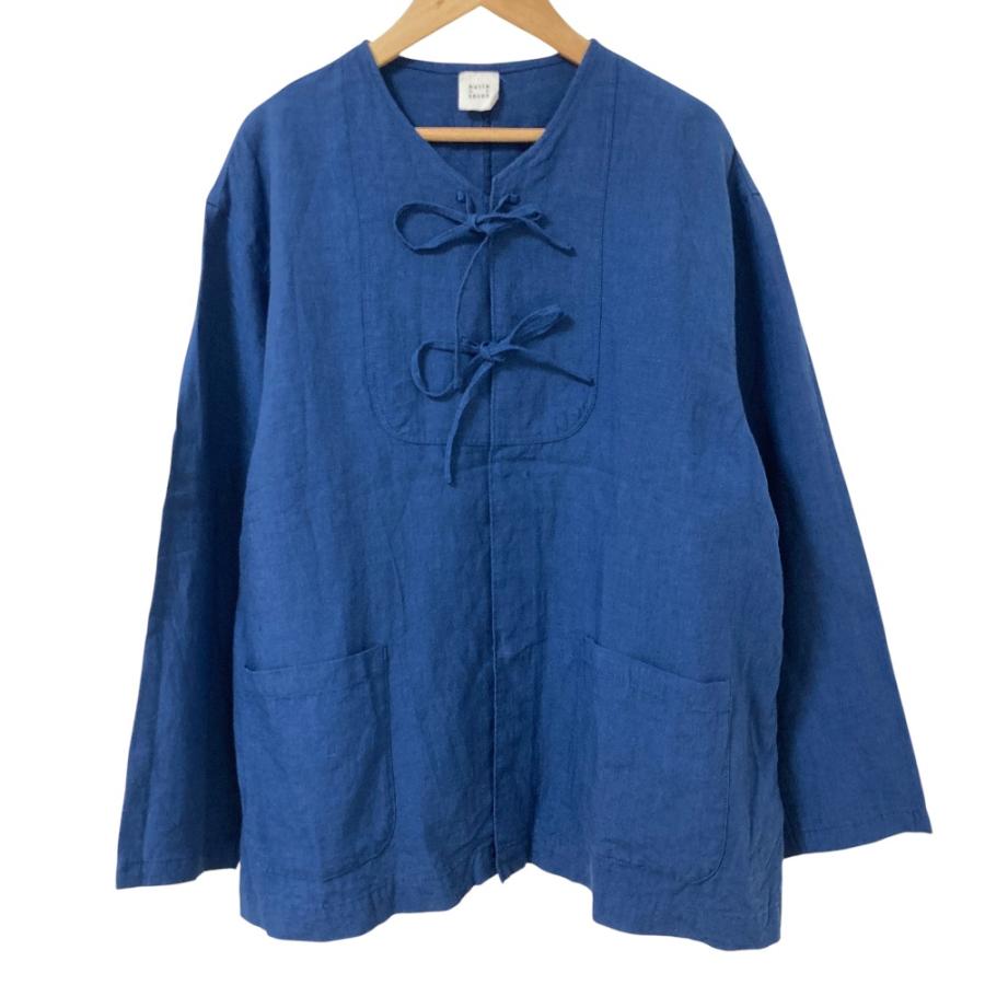 bulle de savon（ビュルデサボン） 良品 リネン チャイナジャケット bulldesavon ビュルデサボン リネンfurill tunagi
