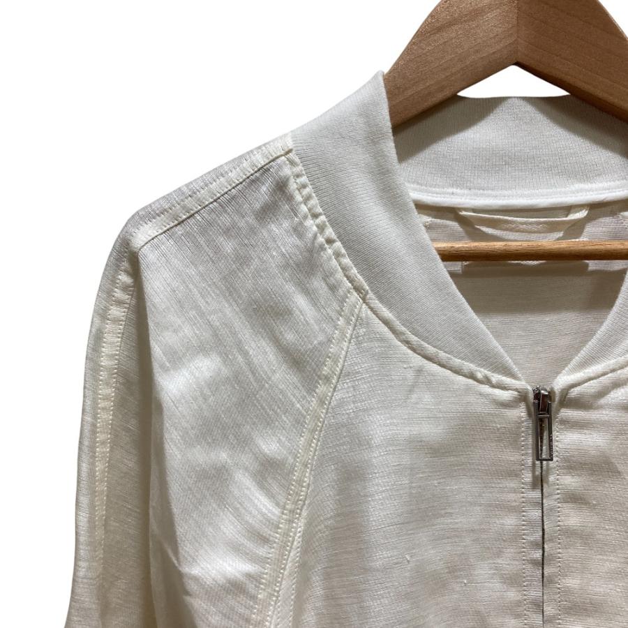 美品 KANAKO SAKAI カナコサカイ リネンクロップドボンバージャケット 