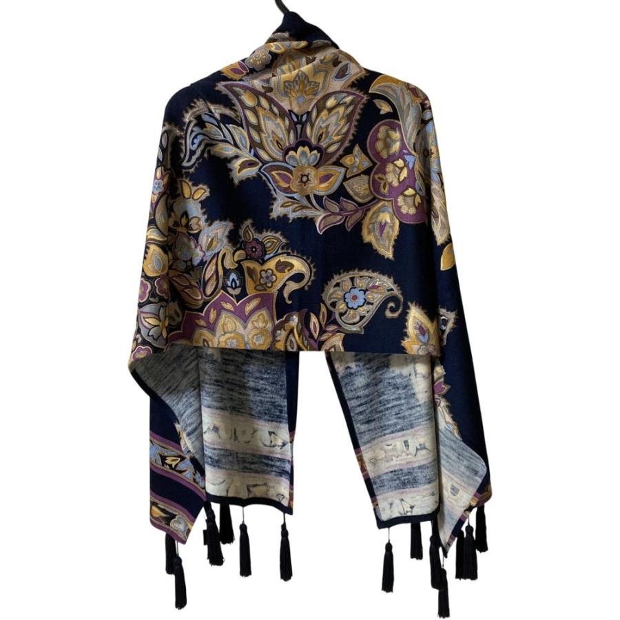 LEONARD（レオナール） 美品 フラワープリント ウール シルク
