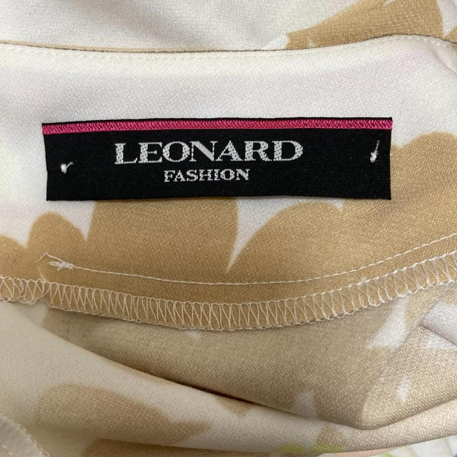 LEONARD FASHION 美品 レオナール カンカンストレッチ ウエストコード