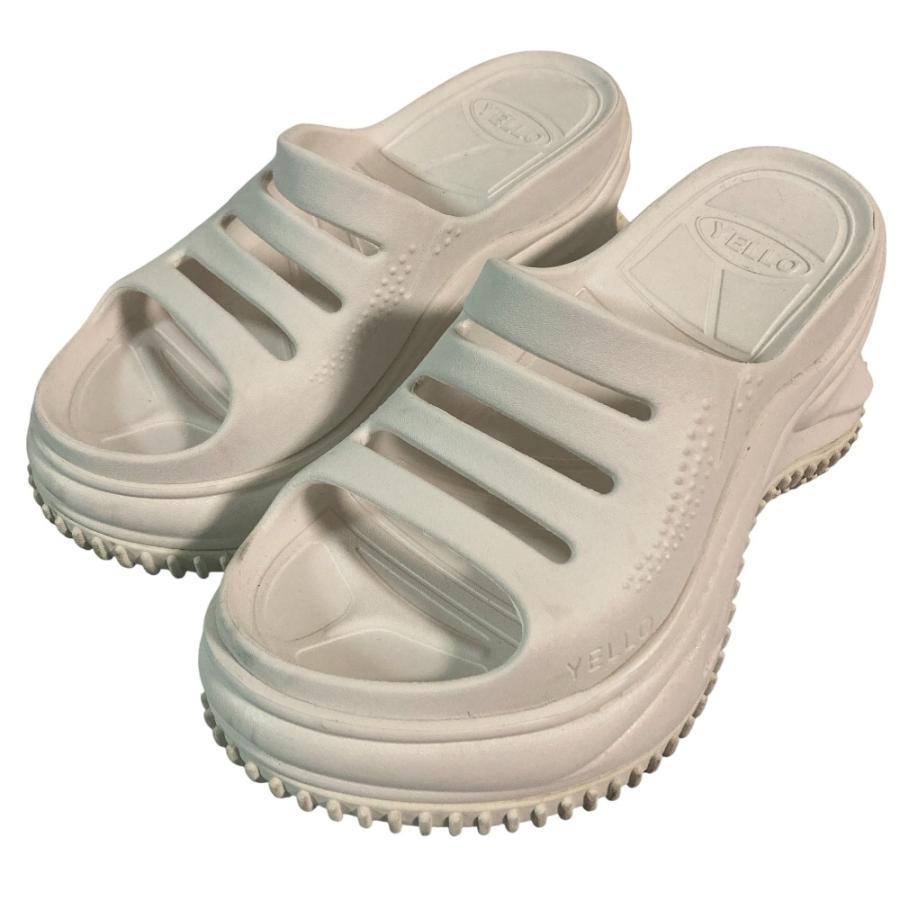 yellow プラットフォームサンダル　Lサイズ 良品 YELLO イエロー プラットフォーム サンダル サイズL約24.5cm