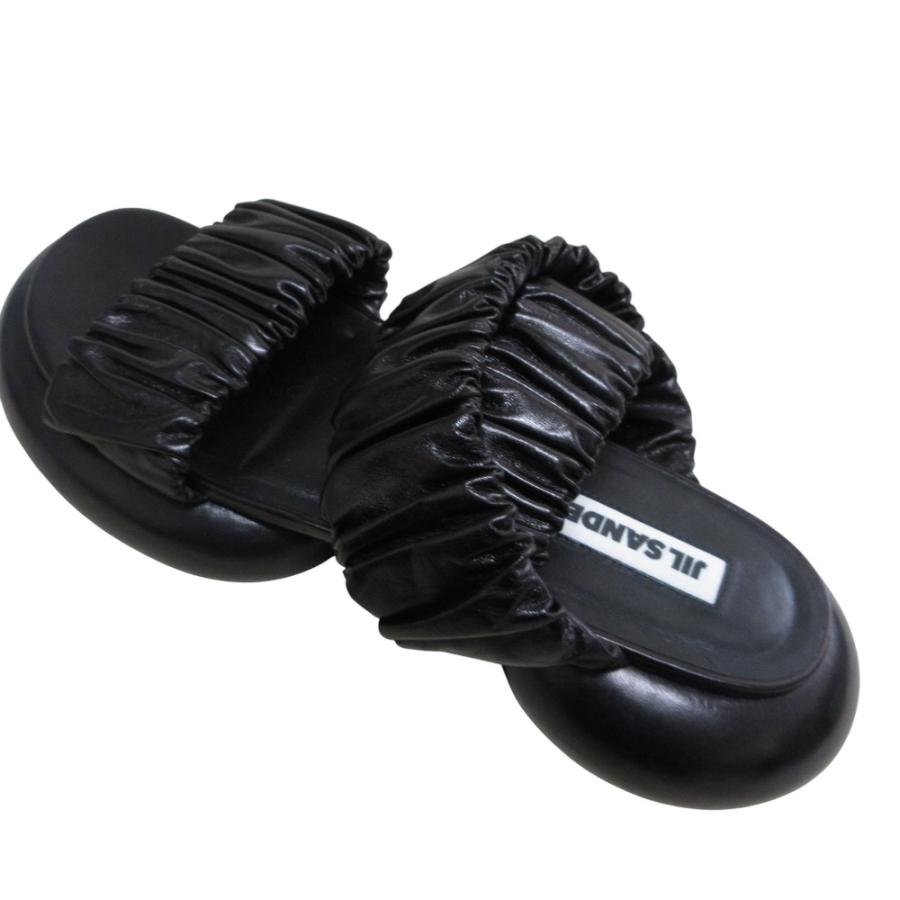 JIL SANDER（ジルサンダー） 良品 プラットフォーム レザーフリル 