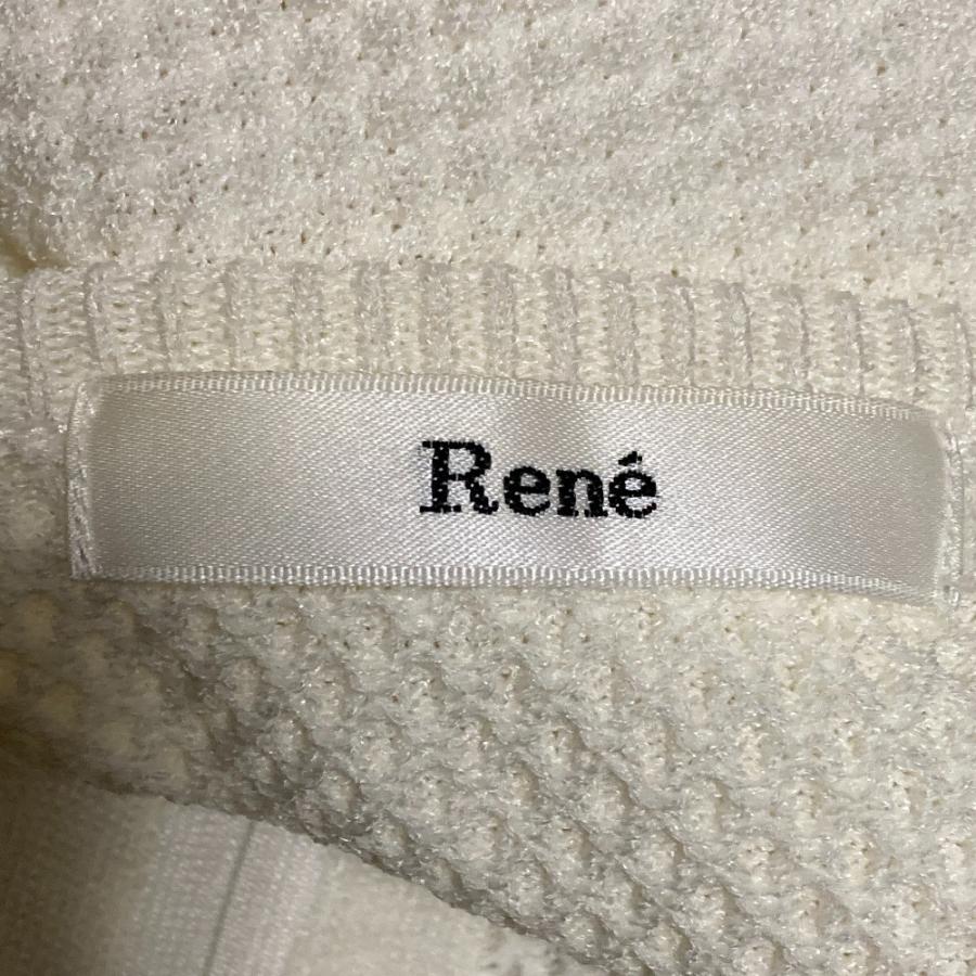 Rene（ルネ） 美品 スワロパール ダブルジップカーディガン サイズ34