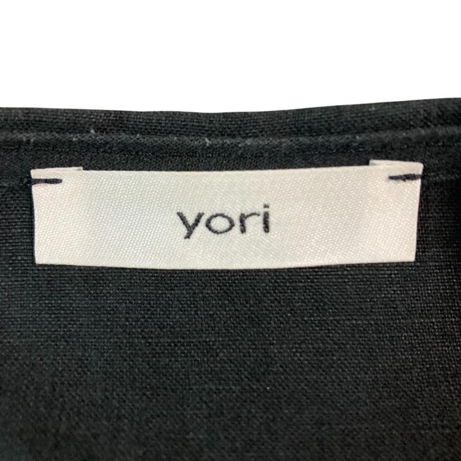 良品 yori ヨリ ステッチリネンフリルジレ ベスト YR2125-050SM サイズF ブラック レディース 古着 中古 USED Yori 良品 ヨリ ステッチリネンフリルジレ ベスト YR2125-050SM サイズ