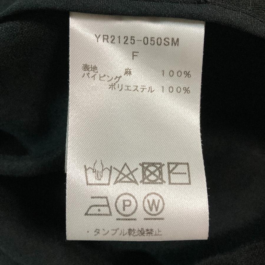 良品 yori ヨリ ステッチリネンフリルジレ ベスト YR2125-050SM サイズF ブラック レディース 古着 中古 USED 中古・古着通販】YORI (ヨリ) ステッチリネンフリルジレ ブラック