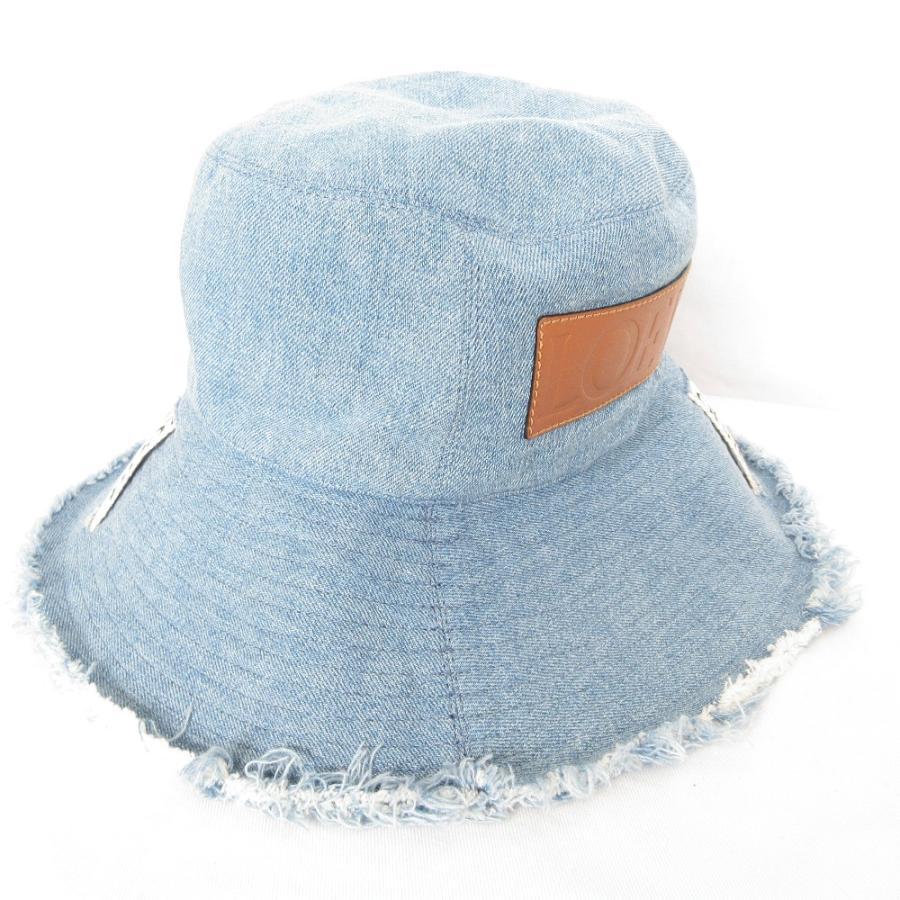 LOEWE（ロエベ） 美品 Paula's ibiza デニム バケットハット フレイド