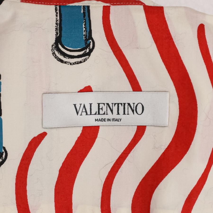 VALENTINO（ヴァレンティノ） 美品 リッププリント ポンチョ ブラウス