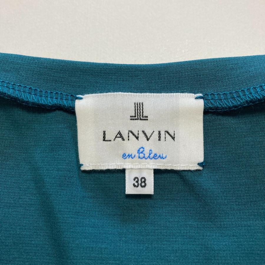 LANVIN en Bleu 美品 ランバンオンブルー アシンメトリーノースリーブ 