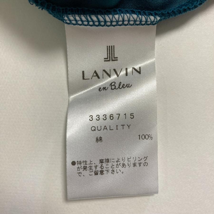 LANVIN en Bleu 美品 ランバンオンブルー アシンメトリーノースリーブ 