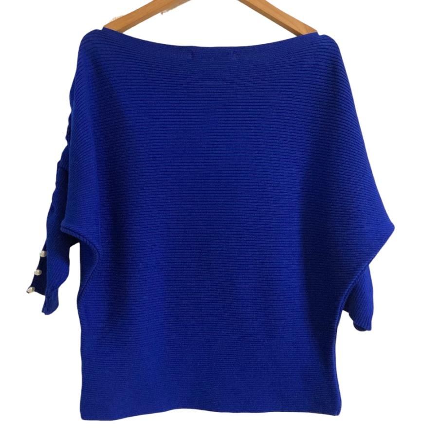 Rene（ルネ） 美品 パールボタン袖 ニット カットソー 6922070 サイズ