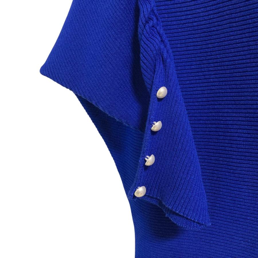 Rene（ルネ） 美品 パールボタン袖 ニット カットソー 6922070 サイズ