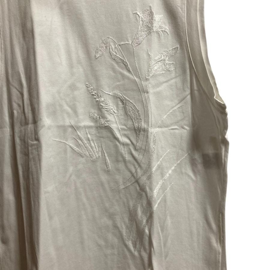 美品 23SS Mame Kurogouchi マメクロゴウチ Suvin Cotton Jersey Emboridery Top ブラウス MM23PF-JS704 サイズ2 ホワイト レディース 古着 中古 USED 美品 23SS Mame Kurogouchi マメクロゴウチ Suvin Cotton Jersey
