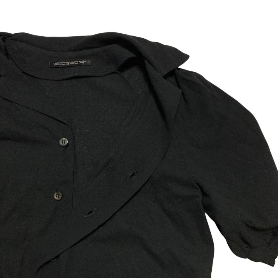 Y's ワイズ シアー シャツ ブラウス サイズ1 ヨウジヤマモト 良品 Y'S YOHJI YAMAMOTO ワイズ ヨウジヤマモト ショートスリーブ