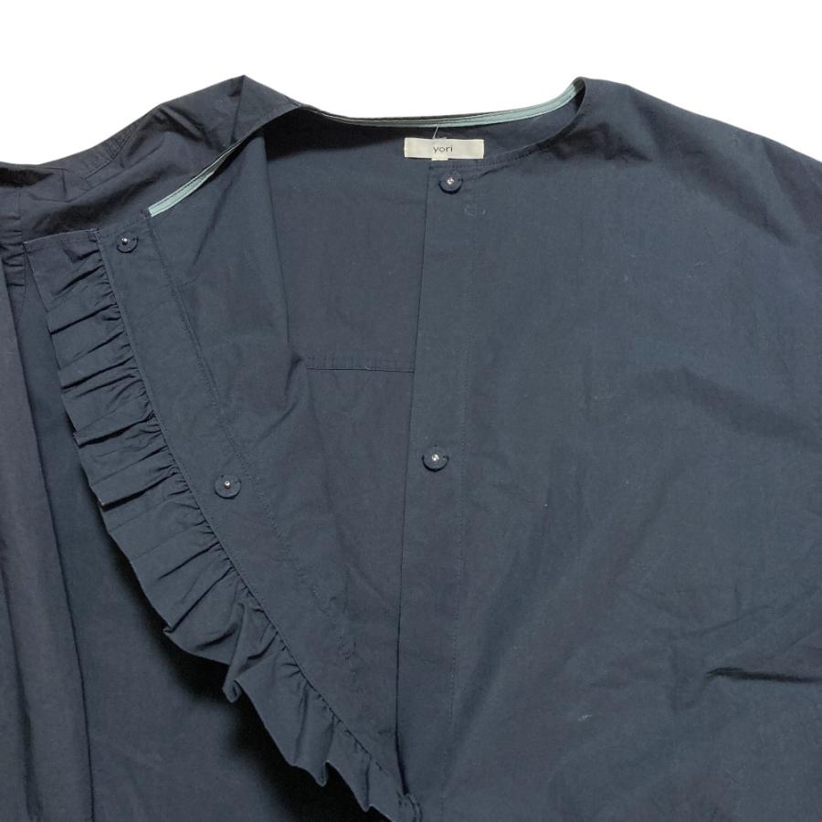 Yori 良品 ヨリ フリルブラウス YR2125-051SM サイズ38 スミクロ