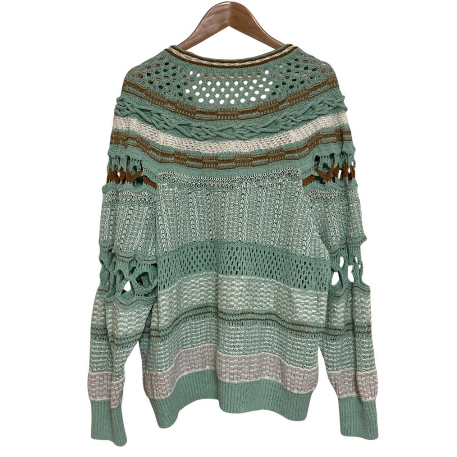 mame kurogouchi 今期 カーディガン 1 良品 23SS Mame Kurogouchi マメクロゴウチ Bamboo Basket Pattern