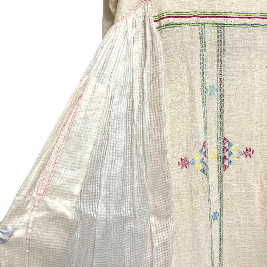 美品 INJIRI インジリ コットンシルク エンブロイダリー サイド 
