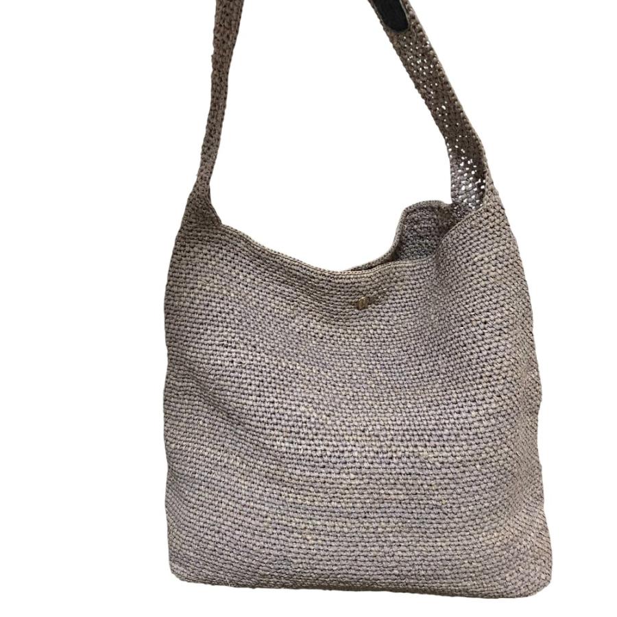 良品 HELEN KAMINSKI ヘレンカミンスキー ラフィア 2WAY ショルダーバッグ かごバッグ グレー レディース 古着 中古 USED HELEN KAMINSKI - 良品 HELEN KAMINSKI ヘレンカミンスキー ラフィア