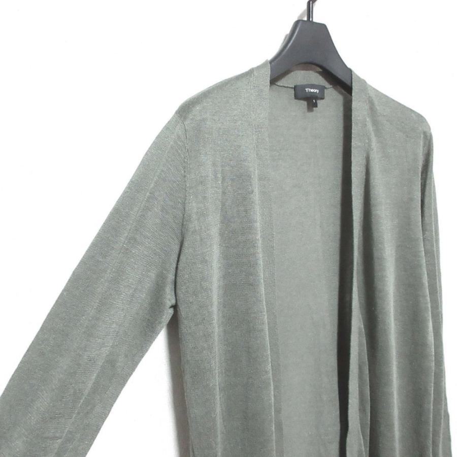 Theory グリーン カーディガン Sサイズ 日本製 カシミヤ100% カーディガン グリーン Sサイズ | 大阪府泉大津市