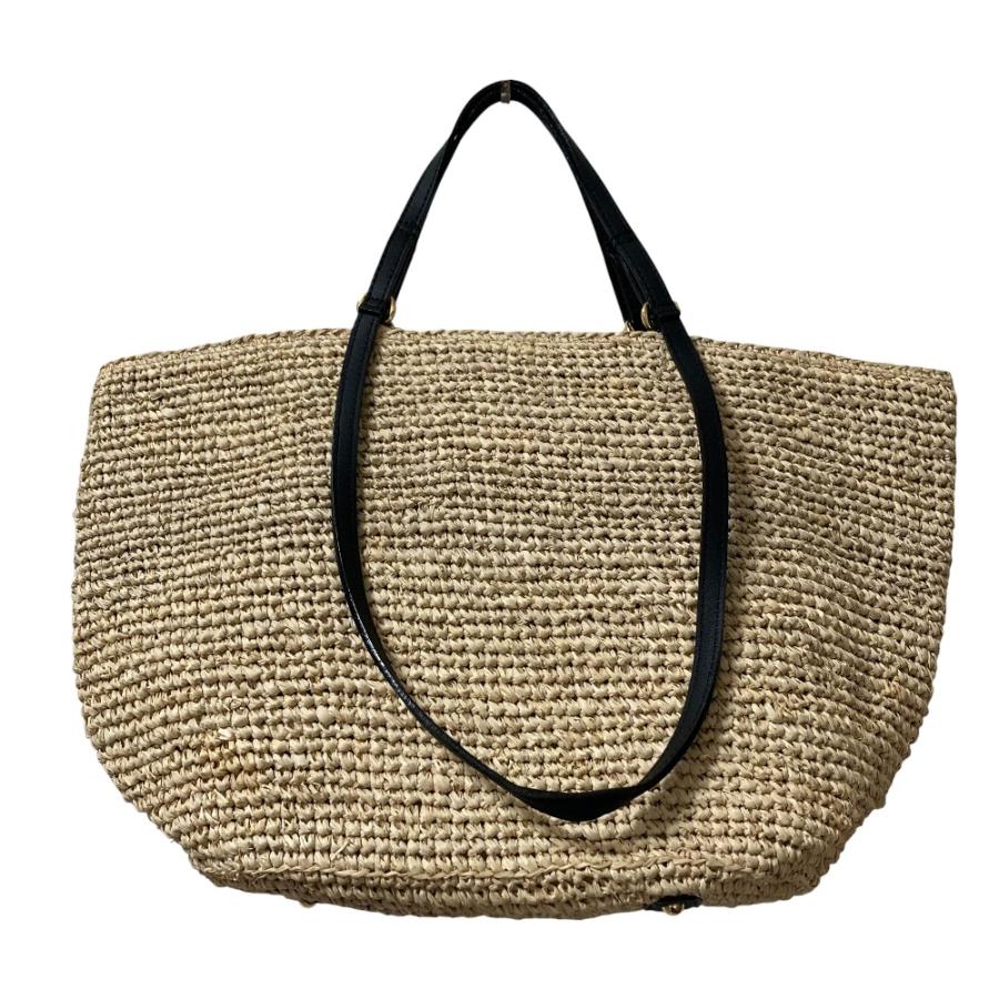 美品 VIOLAdORO ヴィオラドーロ SANDRO 2WAY ラフィア トートバッグ