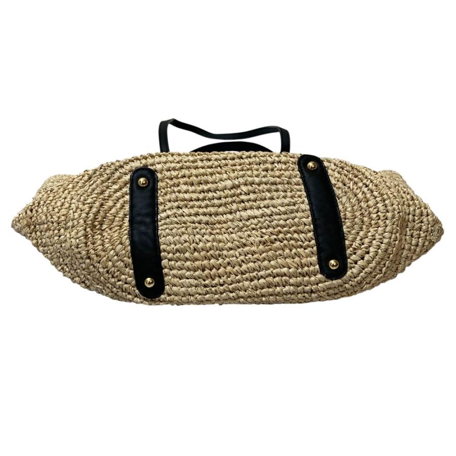 美品 VIOLAdORO ヴィオラドーロ SANDRO 2WAY ラフィア トートバッグ