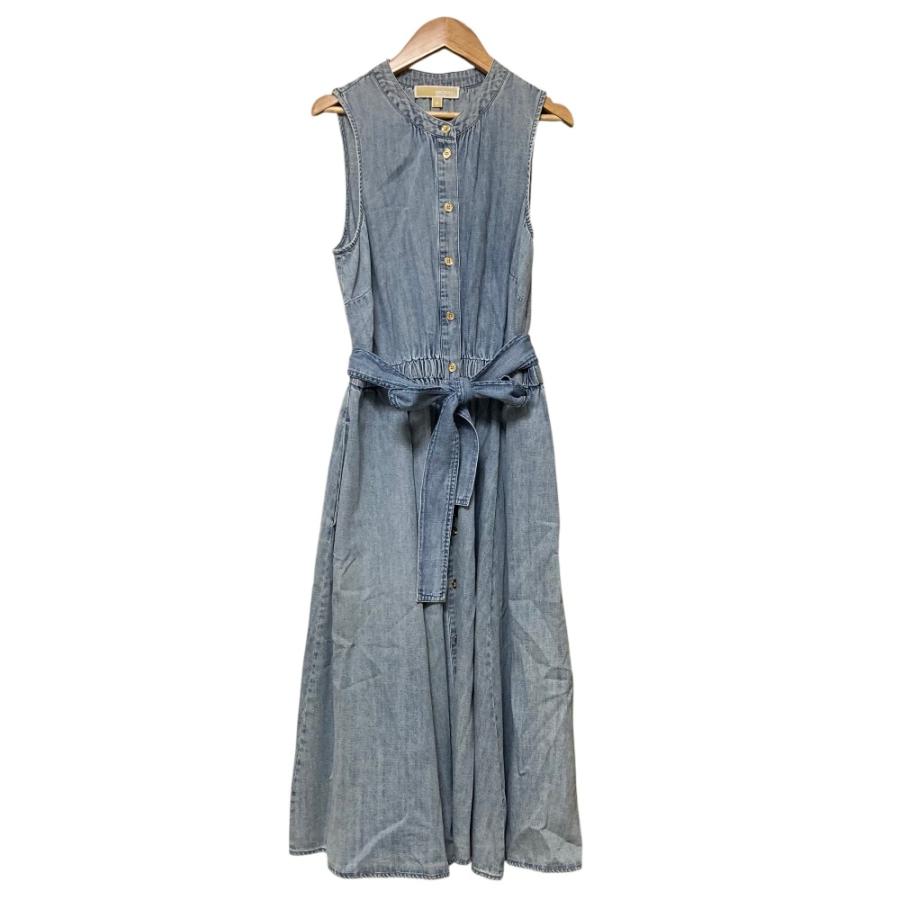 【美品】MICHAEL KORS デニムワンピース　ノースリーブ 美品 24SS MICHAEL KORS マイケル マイケルコース ノースリーブ ロング