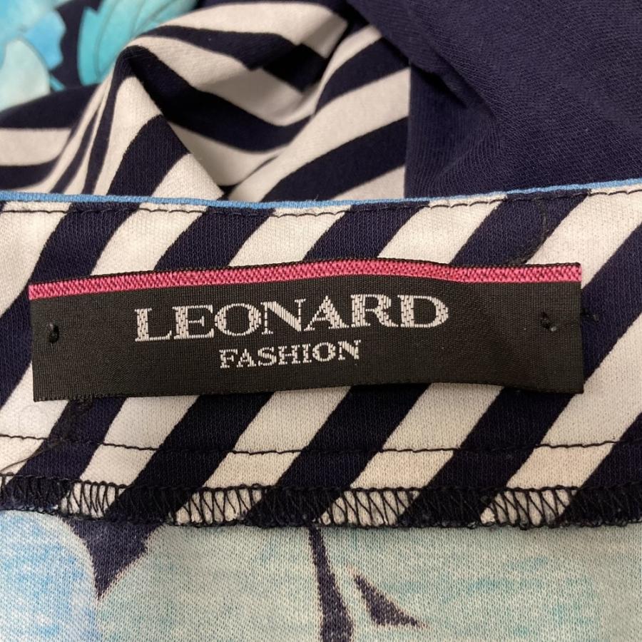 LEONARD FASHION 良品 レオナール フロントプリーツ フラワー レジ