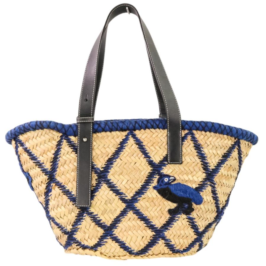 LOEWE（ロエベ） 良品 BASKET ANIM ALS BAG アニマルモチーフ