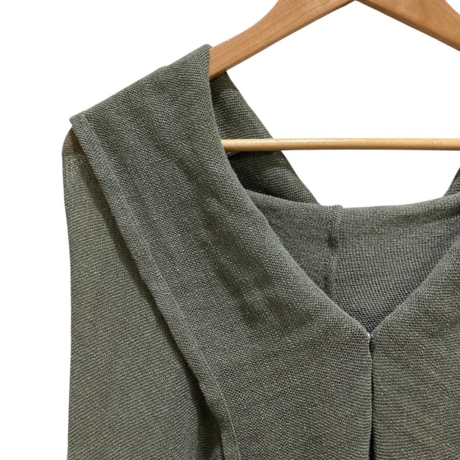 YOHJI YAMAMOTO +NOIR カーディガン S カーキ 【古着】【】【送料無料