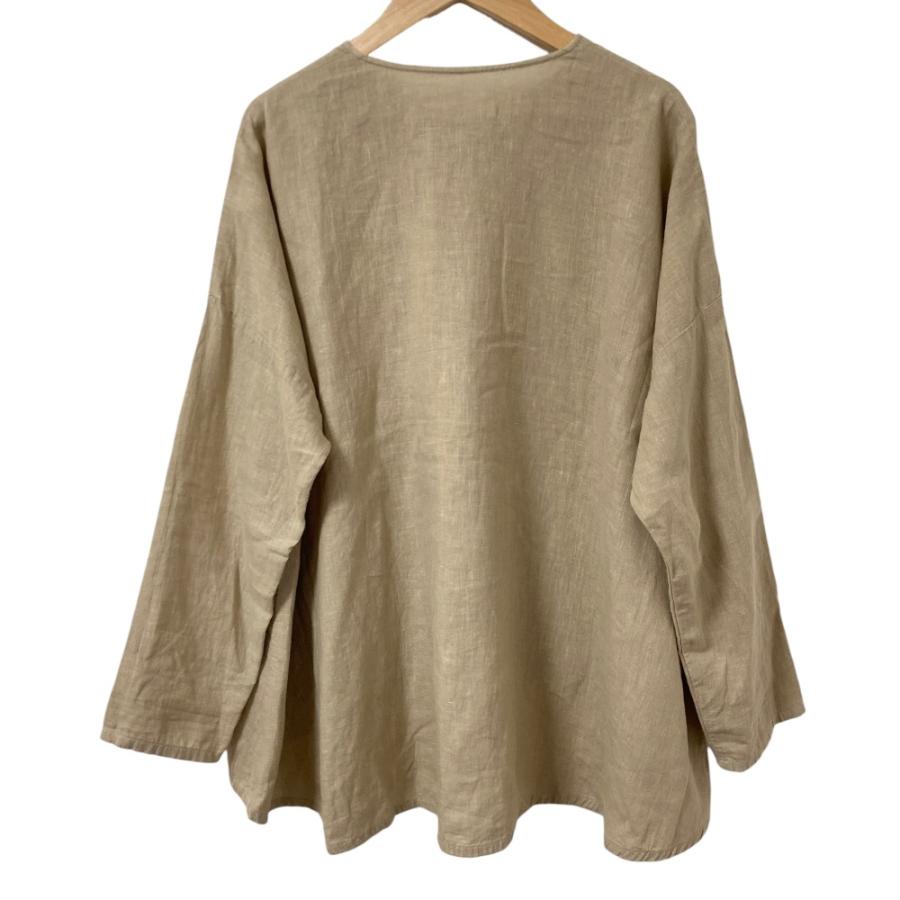 evam eva（エヴァムエヴァ） 美品 water linen shirts ウォーター 