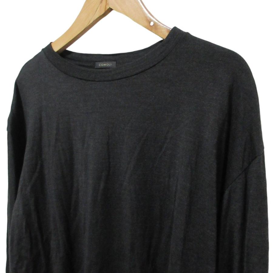 COMOLI（コモリ） 美品 23SS COMOLI サマーウール長袖クルーTシャツ