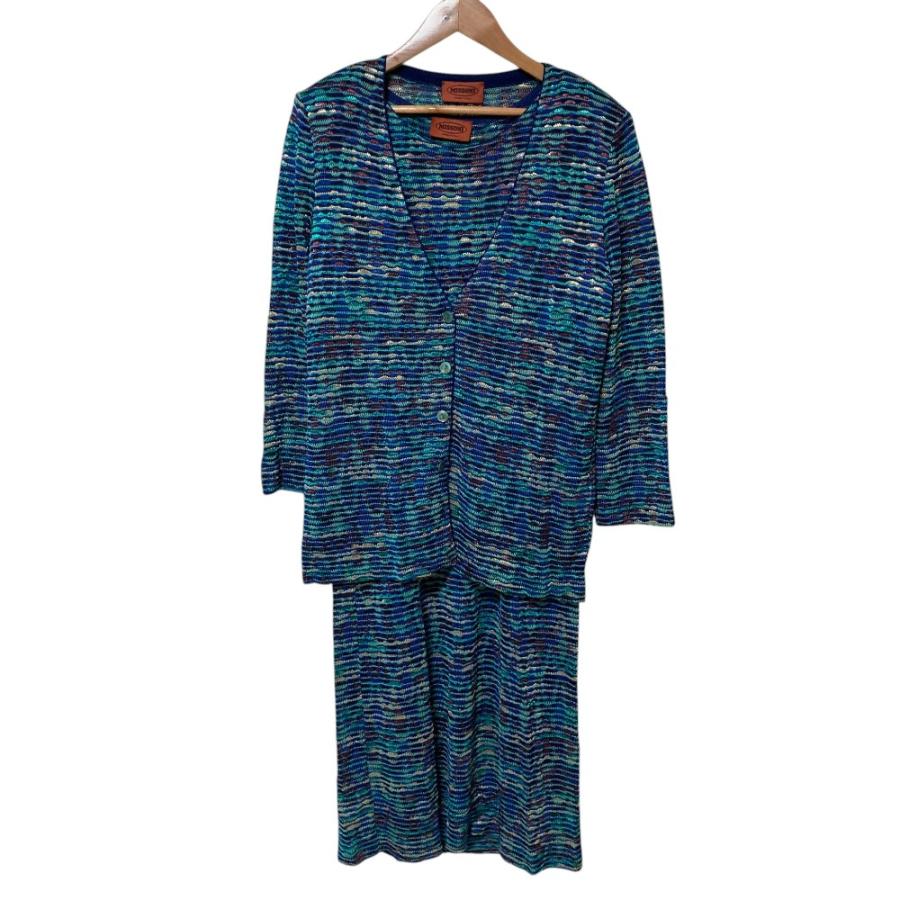 MISSONI（ミッソーニ） 美品 マルチボーダー ワンピース カーディガン 
