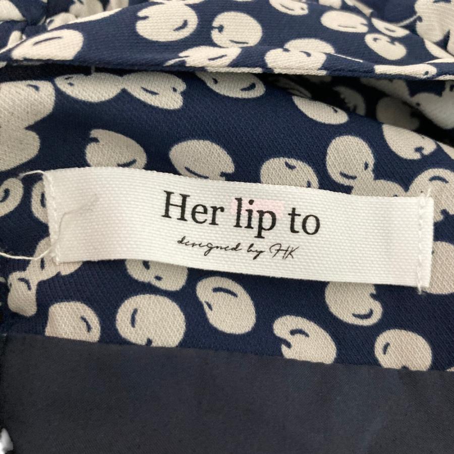 未使用 Her lip to ハーリップトゥ Cherry Pattern Two Piece ブラウス